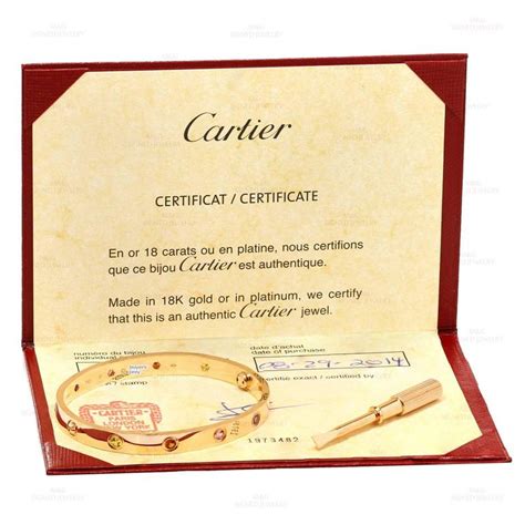 cartier certificate of authenticity|how to authenticate cartier watch.